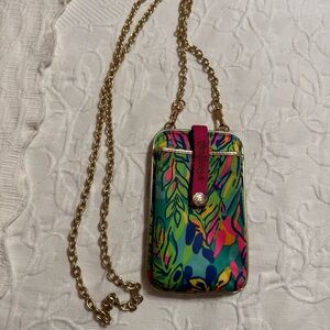 Lilly Pulitzer cross body with Gold Chain